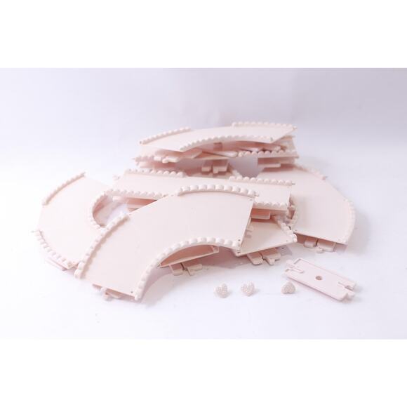 Fisher-Price, Precious Places, Sidewalk Pieces, Light Pink, Straight, Curved - Picture 1 of 3